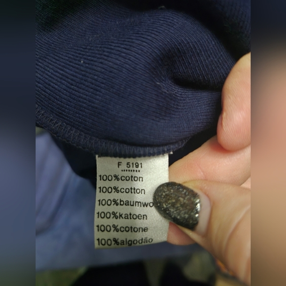 NWT Lacoste Marine Blue Long Sleeve Shirt M - Picture 5 of 5